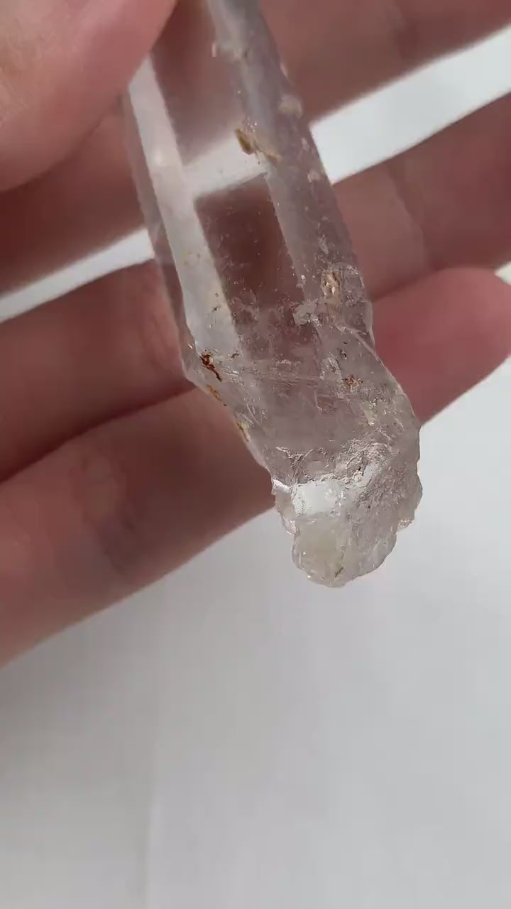 Golden Healer Laser Quartz Point Clear High Clarity Crystal Wand Collector Specimen, A9