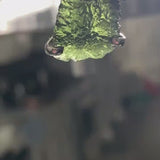 Moldavite Pendant Sterling Silver Authentic Natural