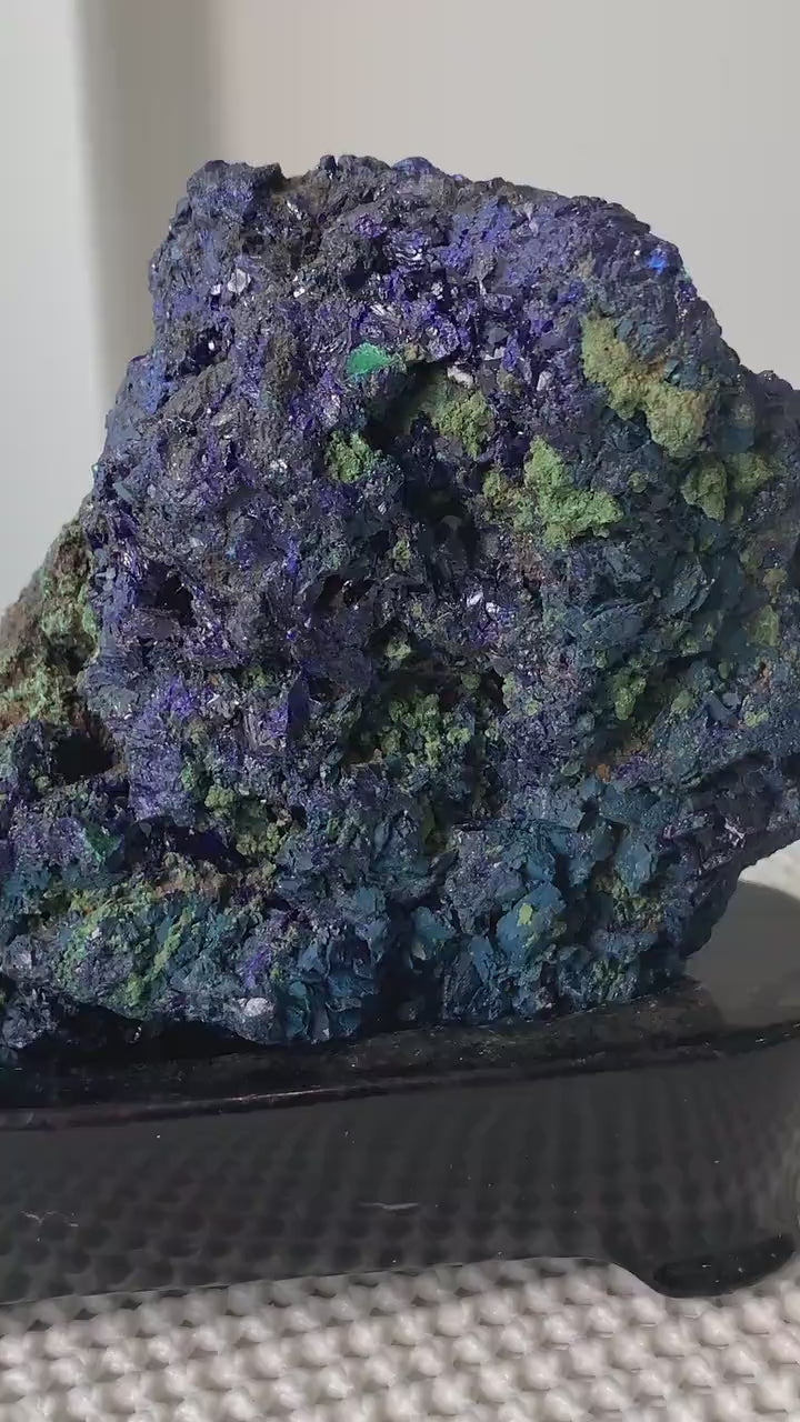 Azurite Crystal Specimen – Natural Raw Blue Mineral