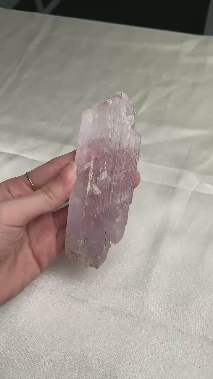 Kunzite Crystal Afghanistan – High Clarity Faceting Grade Spodumene Specimen KO3