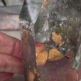 Garden Quartz Point Large Lodolite Crystal 137mm Home Decor