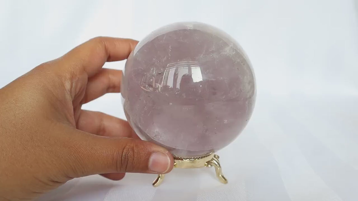 Large Lavender Amethyst Sphere 3.1 inch 81mm, Mental and Emotional Wellness Gift