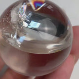 Rainbow Quartz Sphere 38mm Crystal Ball Rare Natural Rainbow Stone, B5