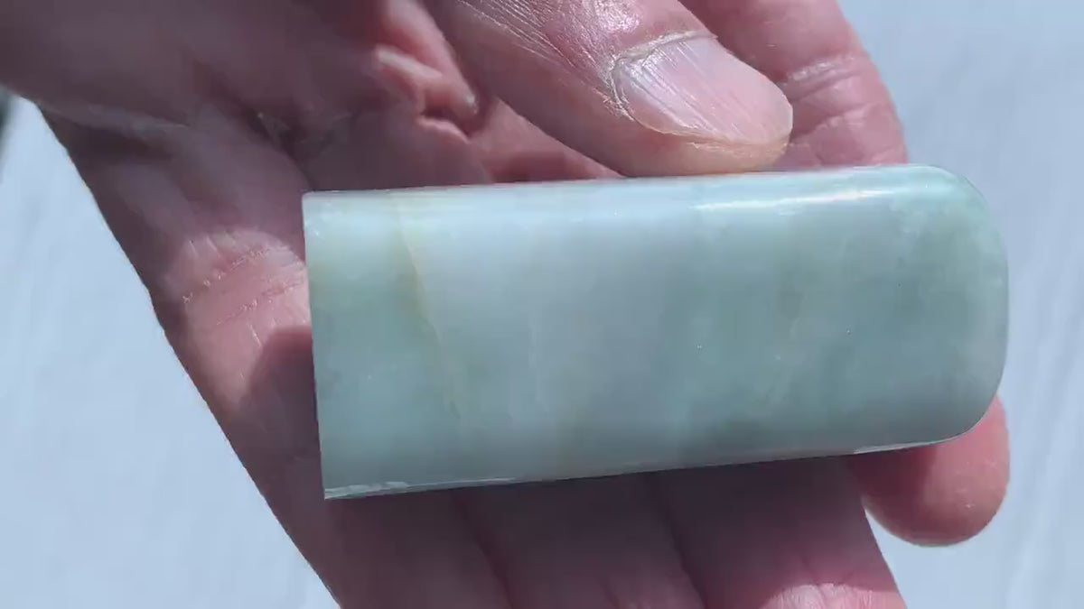 本翡翠 角印 | Authentic Jadeite Hanko Collector Seal