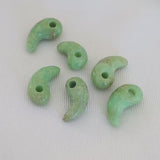 Chrysoprase Magatama: Green Crystal Japanese Charm