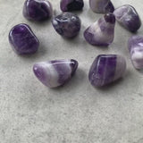 Chevron Amethyst Tumble | Healing Crystal for Calm & Intuition | Natural from Brazil
