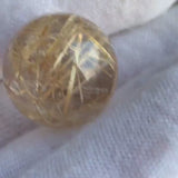 Rutilated Quartz Sphere | High Clarity Golden Rutile Crystal