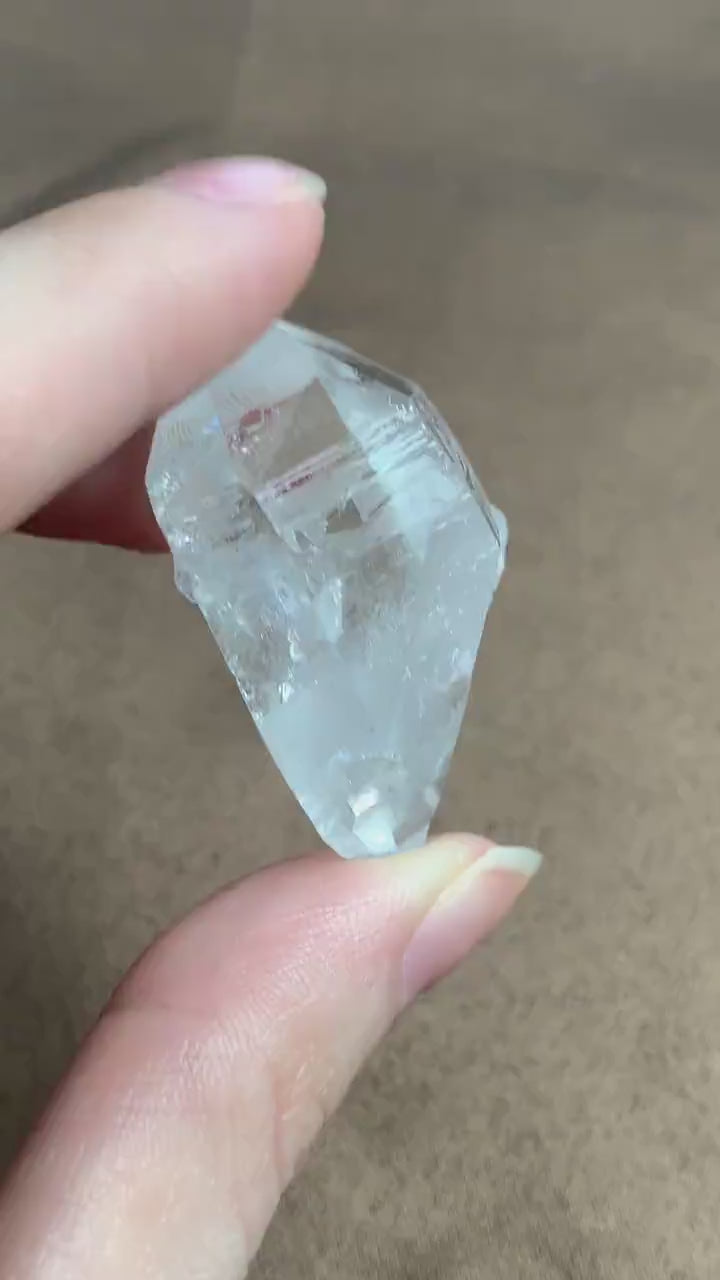 Double Terminated Herkimer Diamond Rider Crystal Quartz Specimen, B7