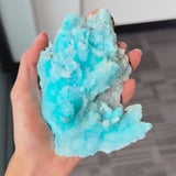 Blue Aragonite Crystal Cluster | 1lb Raw Acicular Stalactite Yunnanl, VKb7
