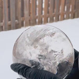 Clear Quartz Sphere Large Natural Crystal Ball 145mm High Clarity, Q01