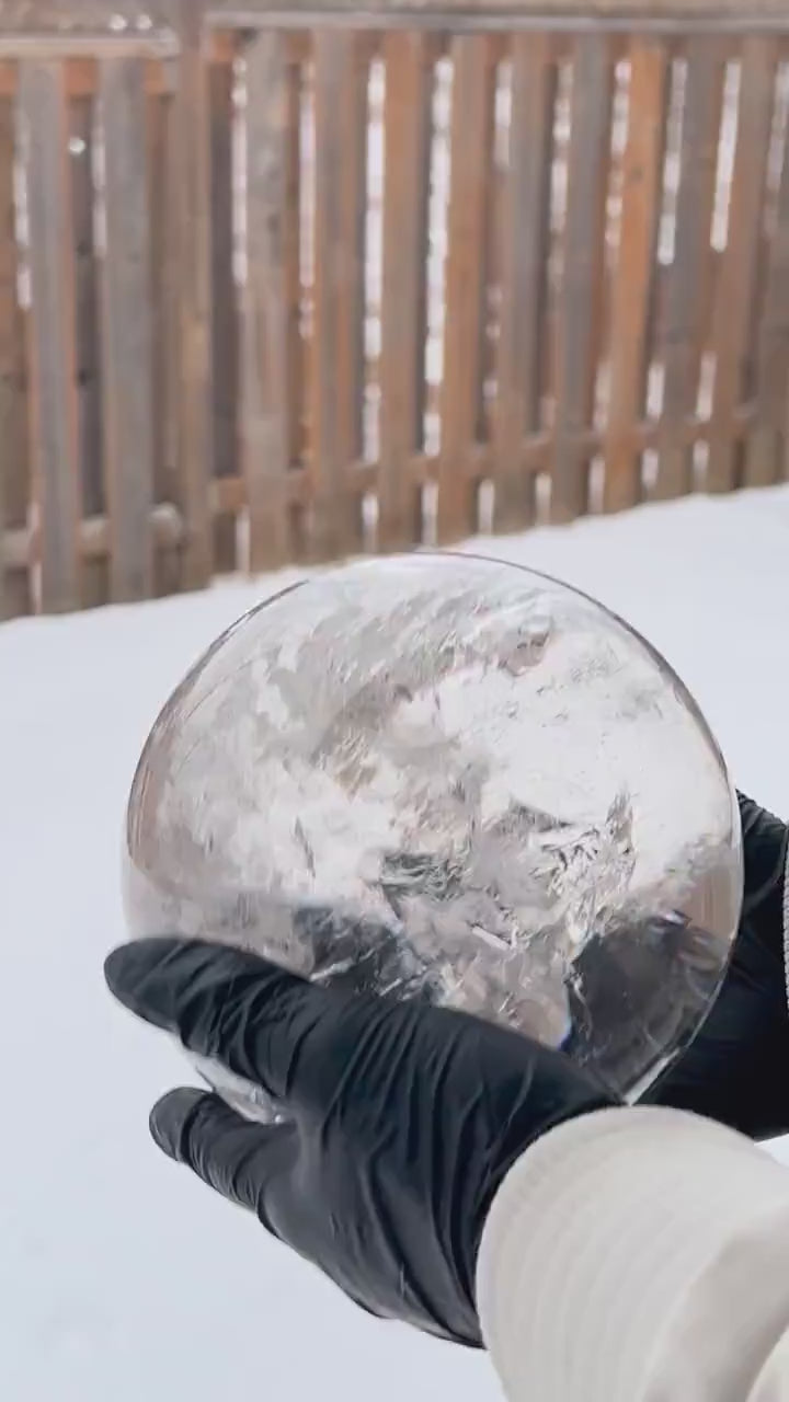Clear Quartz Sphere Large Natural Crystal Ball 145mm High Clarity, Q01