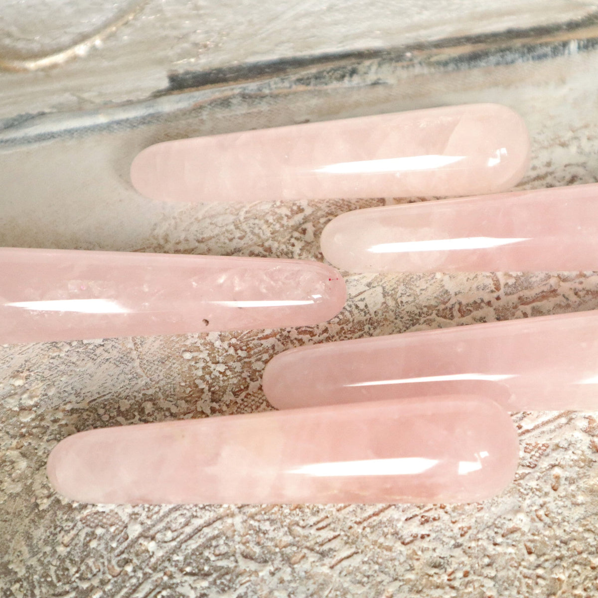 Rose Quartz Massage Wand, Stress relief Crystal, Calming Stone Crystal Gift, Love Stone, Mental and Emotional Wellness Reflexology Gift