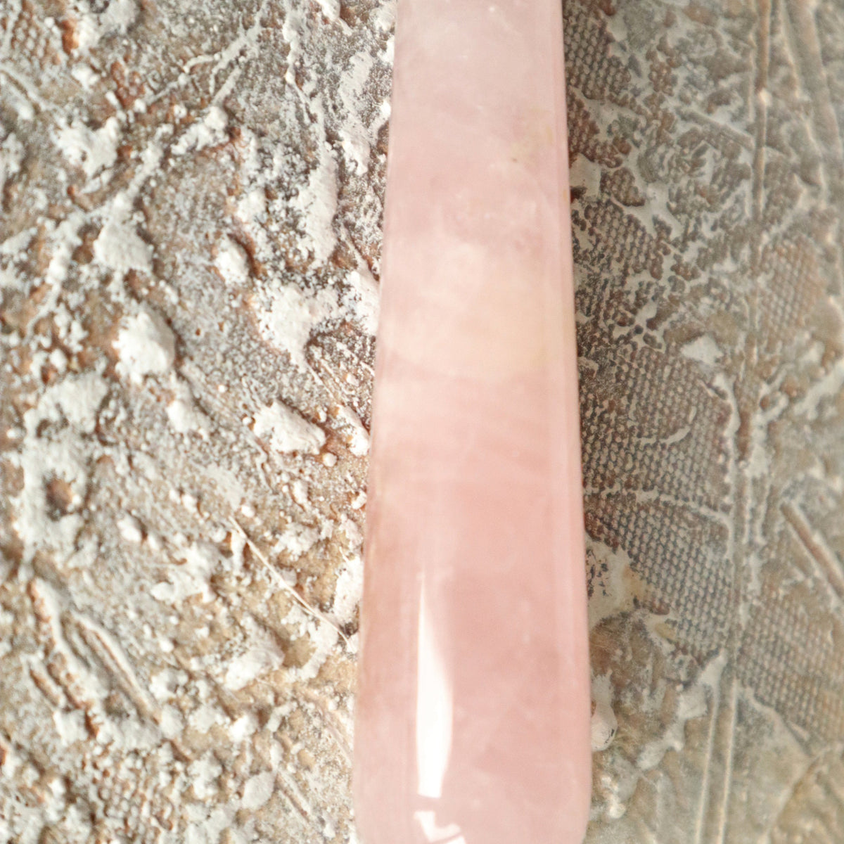 Rose Quartz Massage Wand, Stress relief Crystal, Calming Stone Crystal Gift, Love Stone, Mental and Emotional Wellness Reflexology Gift