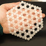 Clear Crystal Quartz Meditation Pillow insert Crystal Meditation Yoga Gift Mat. Crystal Quartz Cleansing Plate Coaster Grid Sacred Geometry