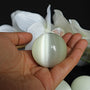 White Cats Eye Quartz Sphere, 40mm White Cat's Eye Crystal Sphere Ball for Home Decor Meditation Healing Ball Home Decor Gifts