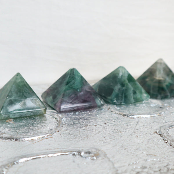 Large Fluorite Pyramid 40mm, Crystal Pyramid