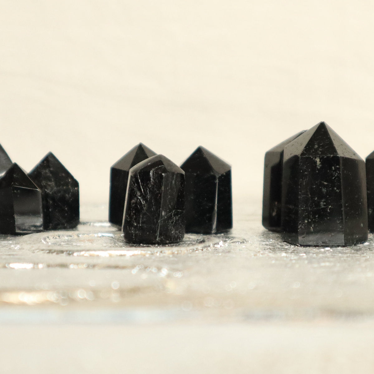 Natural Black Tourmaline Tower, Reiki Meditation Healing Crystal Tower Gift for root chakra
