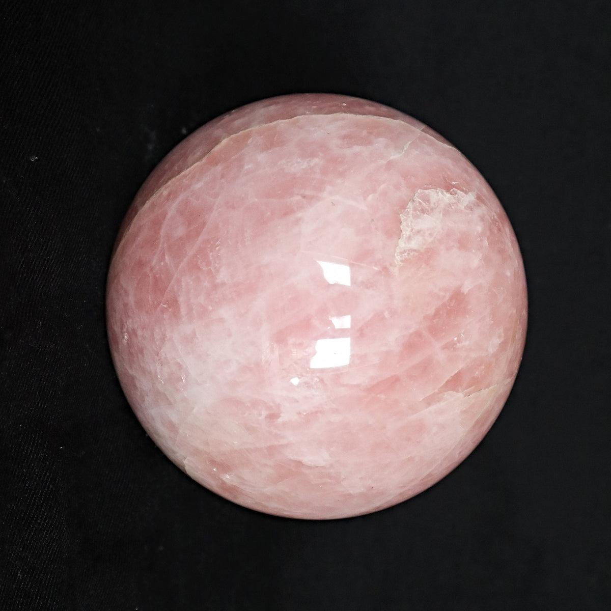 Rose Quartz Sphere Large, 4.2 inch Rose Quartz Ball Home Decor Gifts, Stone of Love