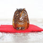 Tiger Eye Owl, Solar Plexus Chakra Crystal, Metaphysical Gift TIger Eye Crystal Carving Owl for Home Decor