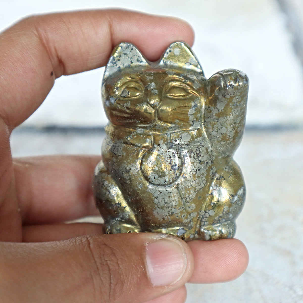 Pyrite Lucky Cat Crystal