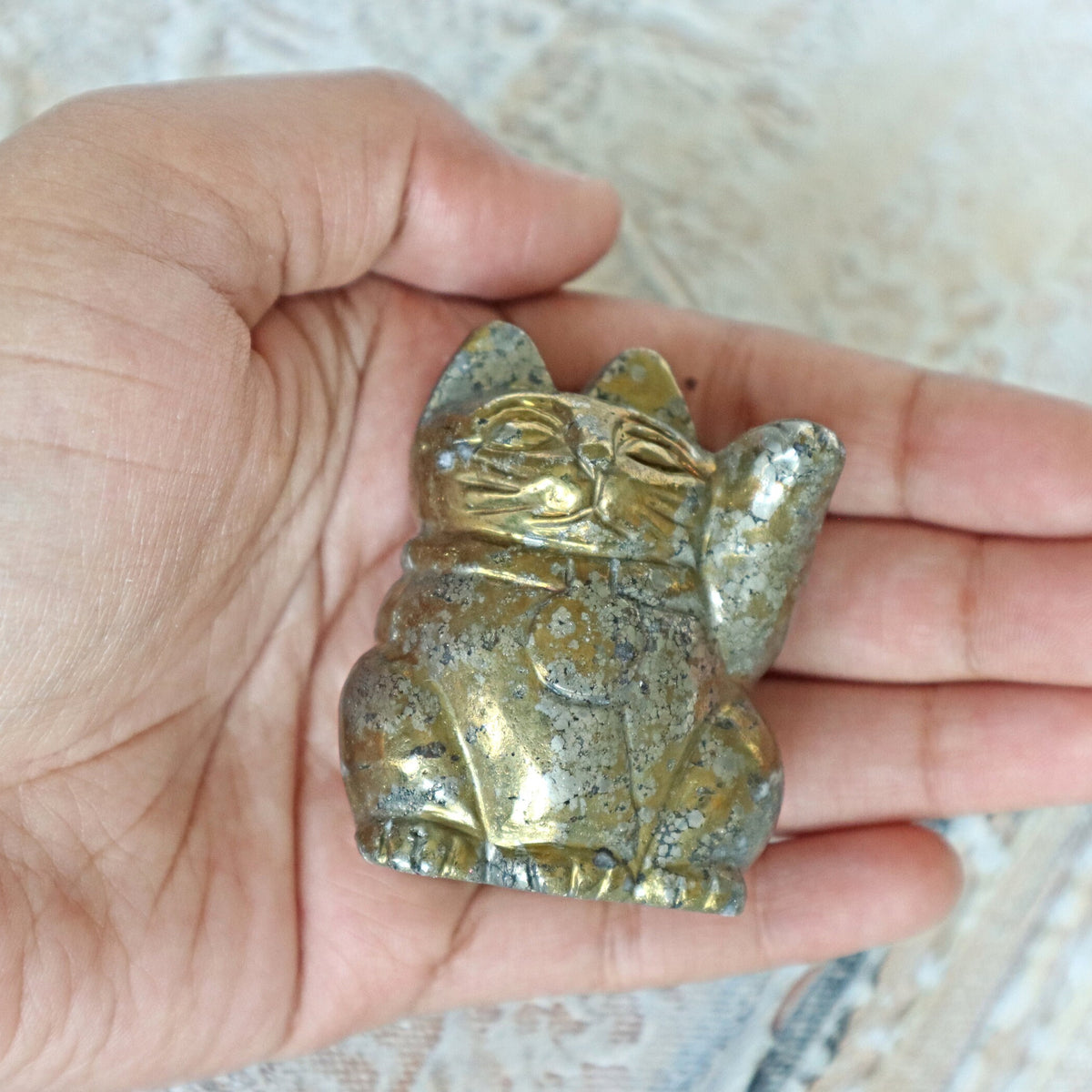 Pyrite Lucky Cat Crystal