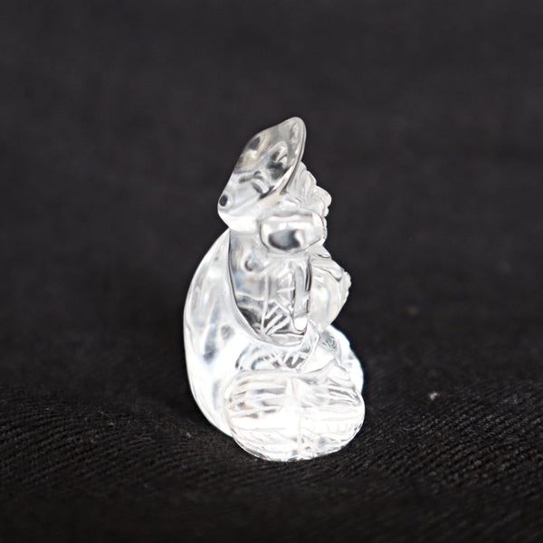 Daikokuten, Natural Quartz Daikokuten Japanese Carving Gift