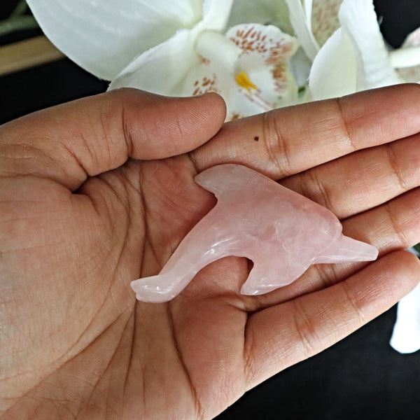 Rose Quartz Dolphin
