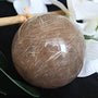 Golden Rutilated Quartz Sphere 84mm 839 grams Large