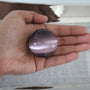 Purple Cats Eye Quartz Sphere 40mm, Amethyst Purple Cat's Eye Crystal Sphere Ball for Home Decor Meditation Healing Ball Home Decor Gifts