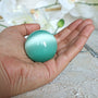 Green Cats Eye Quartz Sphere 40mm Pastel Sea Green Cat's Eye Crystal Sphere Ball for Home Decor Meditation Healing Ball Home Decor Gifts