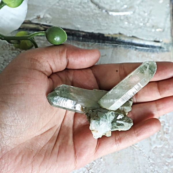 Himalayan Chlorite Quartz Cluster 77mm 3 inch