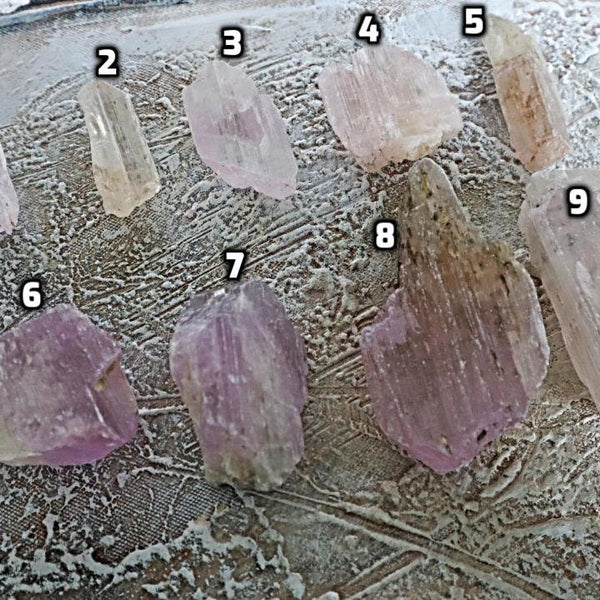 Kunzite Crystal Specimen, Spodumene Pink Kunzite Crystal