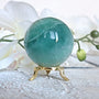 Green Fluorite Sphere, 60mm, 50mm Green Fluorite Crystal Sphere for Abundance Lucky Stone, FL