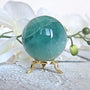 Green Fluorite Sphere, 60mm, 50mm Green Fluorite Crystal Sphere for Abundance Lucky Stone, FL
