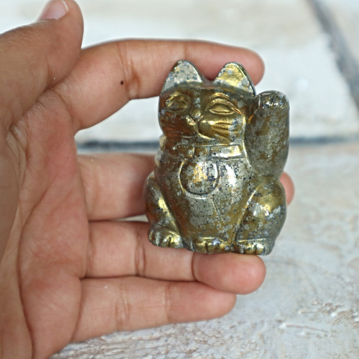 Pyrite Lucky Cat Crystal
