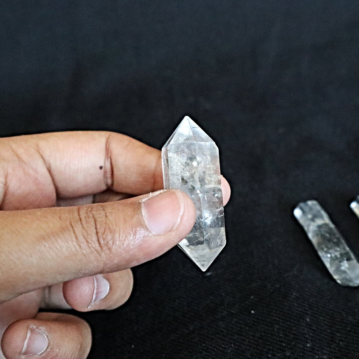 Raw Crystal Quartz Himalayan Double Terminated double pointed, CR