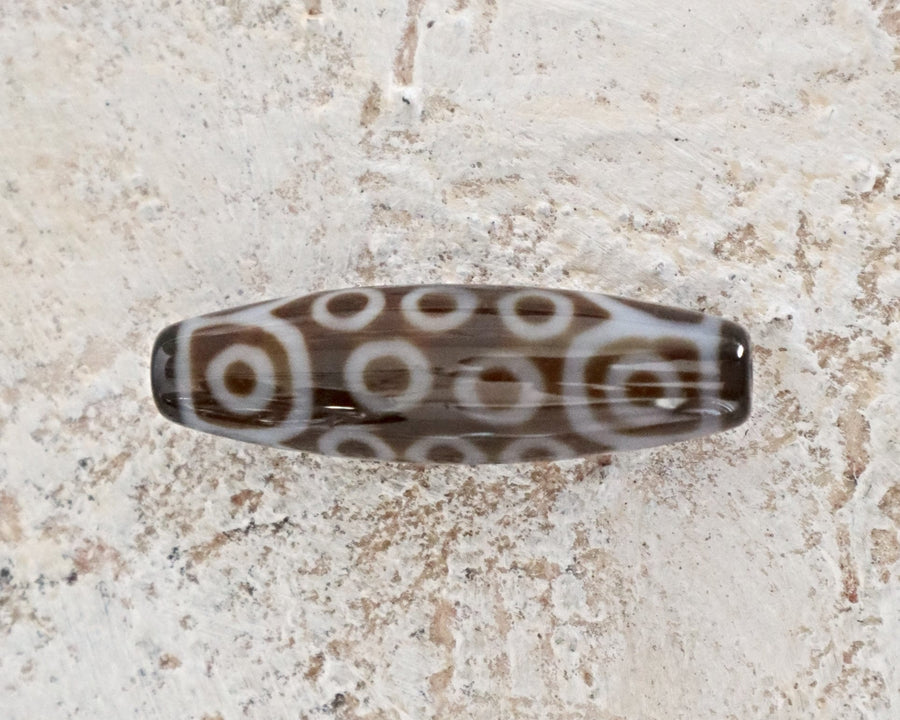 21 Eye Dzi Bead — Rare Tibetan Spiritual Fulfilment Charm