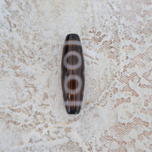 Tibetan Agate Dzi Bead 3 Eye