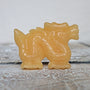 Lucky Dragon Feng Shui for Wealth Longevity Success Crystal Home Decor, Orange Calcite Crystal Stone Dragon