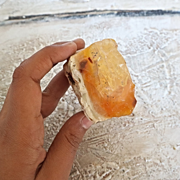 Opal Butte Specimen Oregon with orange yellow shades