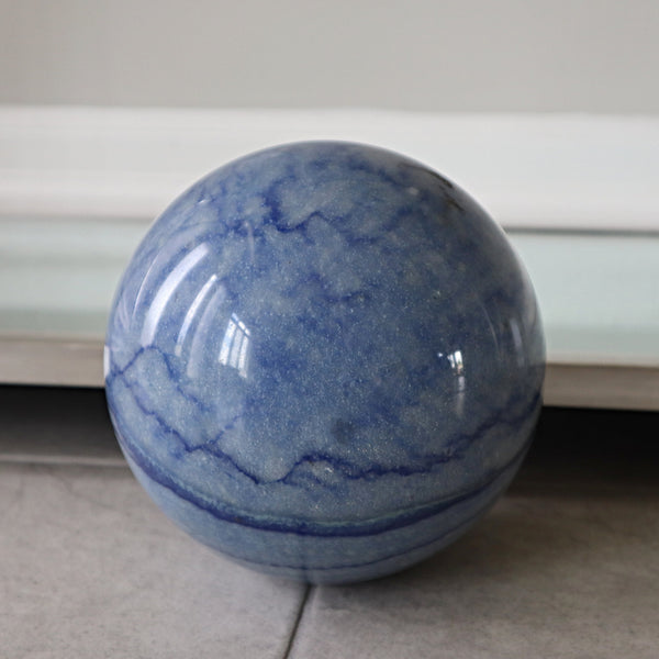 Blue Aventurine Quartz Sphere Large 157mm 6.18 inch