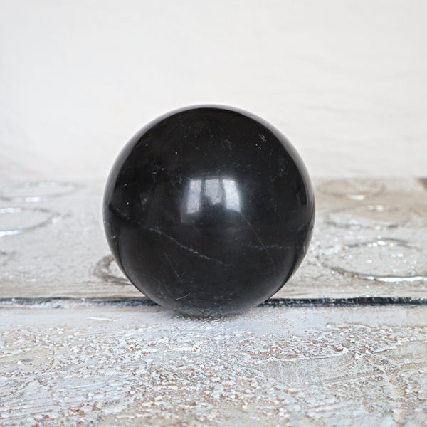 Black Onyx Sphere 83 mm, Healing stone BO1
