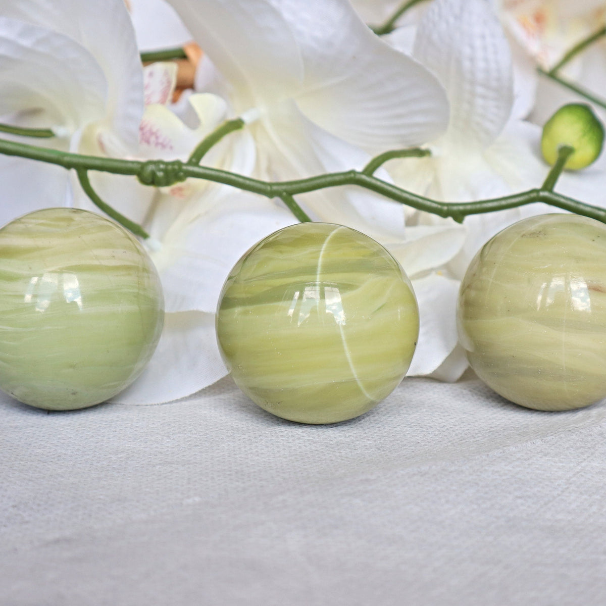 Butter Jade Sphere 45mm