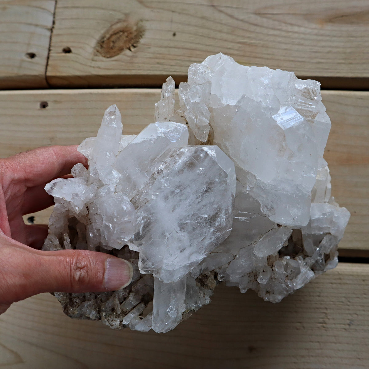 Xtra Large Faden Quartz Crystal Cluster 8 inch 4.4 Lbs, FM5