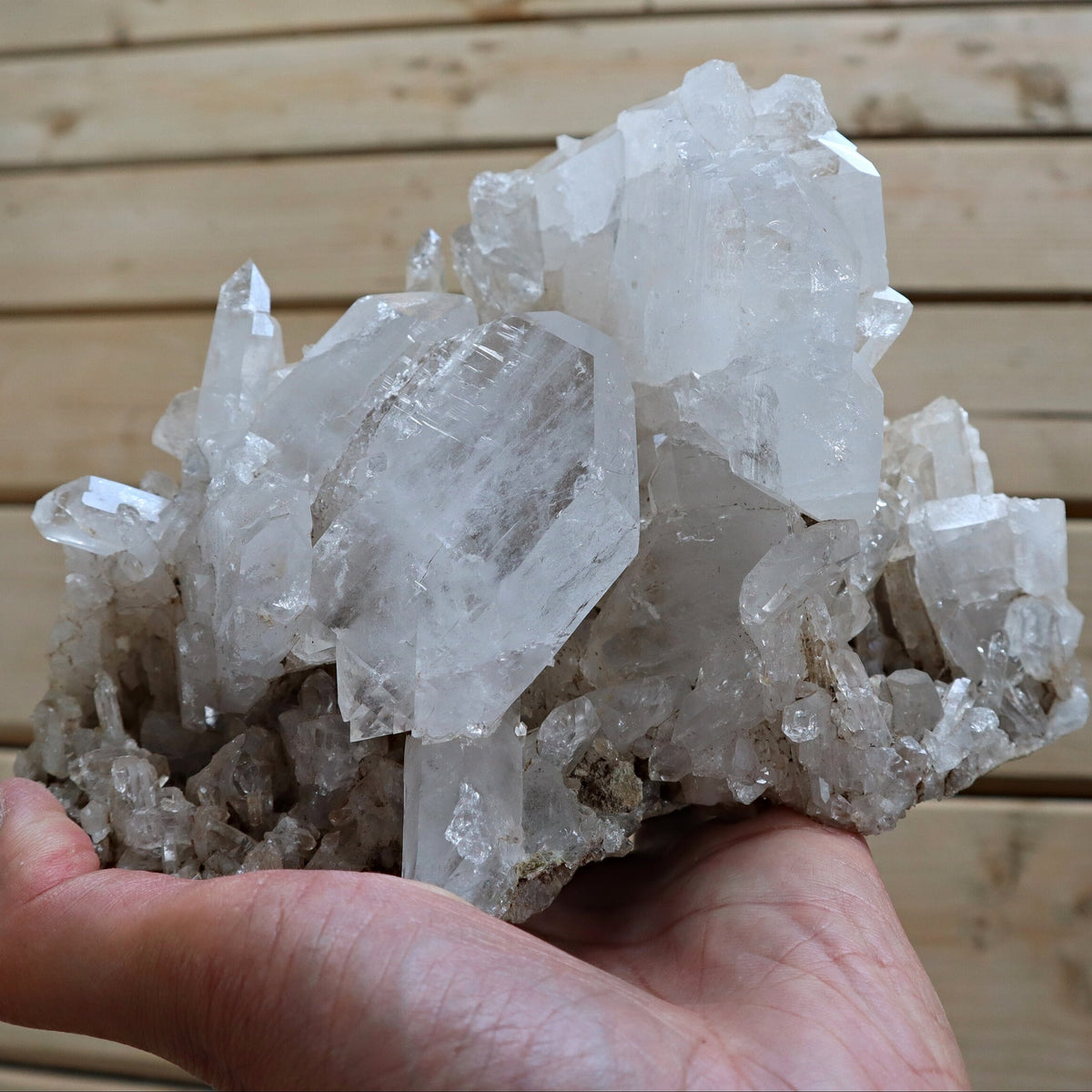 Xtra Large Faden Quartz Crystal Cluster 8 inch 4.4 Lbs, FM5