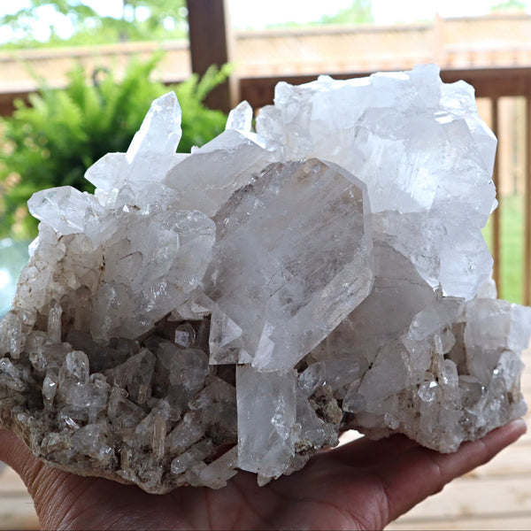 Xtra Large Faden Quartz Crystal Cluster 8 inch 4.4 Lbs, FM5