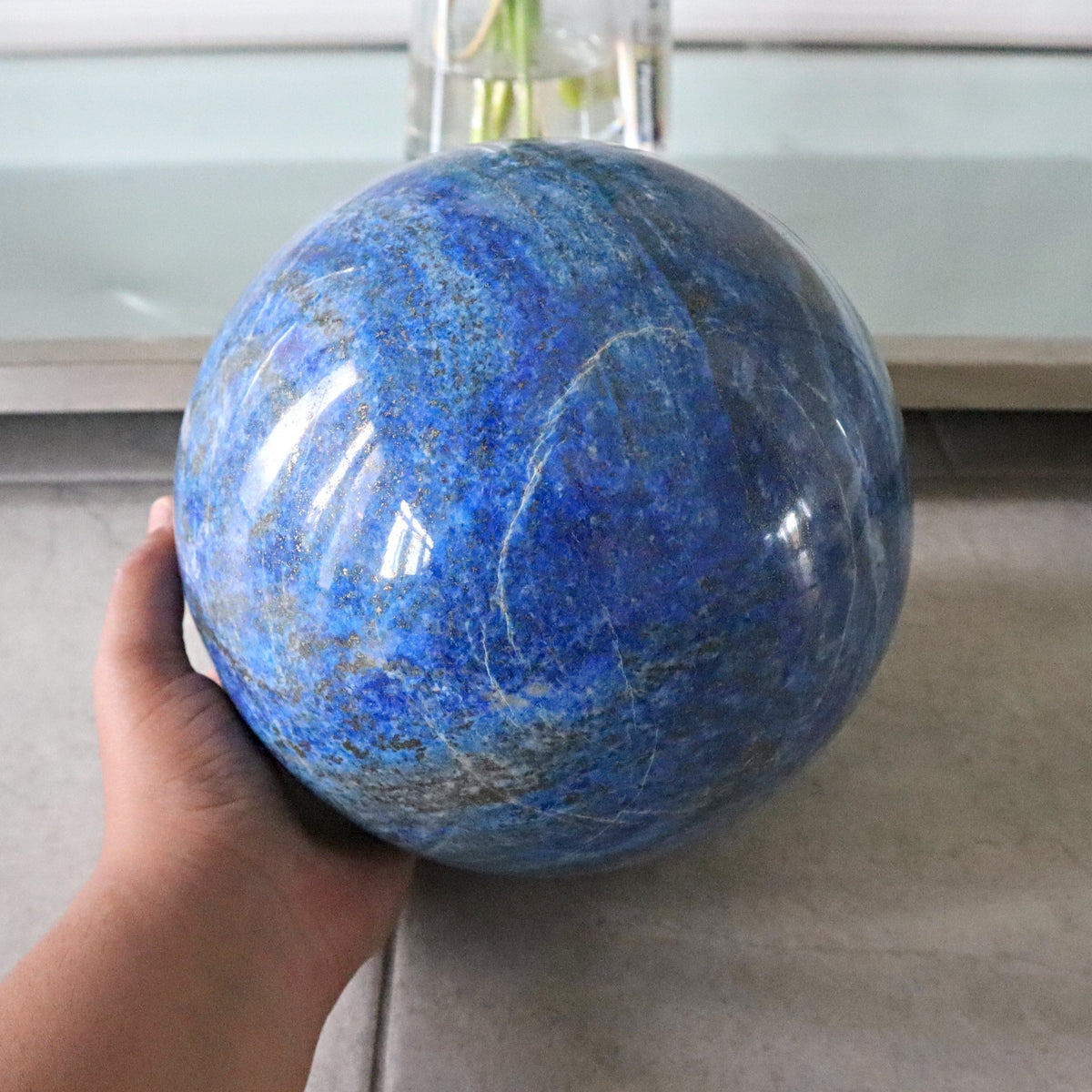 Extra Large Lapis Sphere 22 Lbs, 7.2 inches