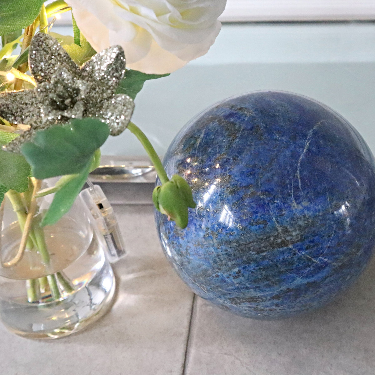 Extra Large Lapis Sphere 22 Lbs, 7.2 inches