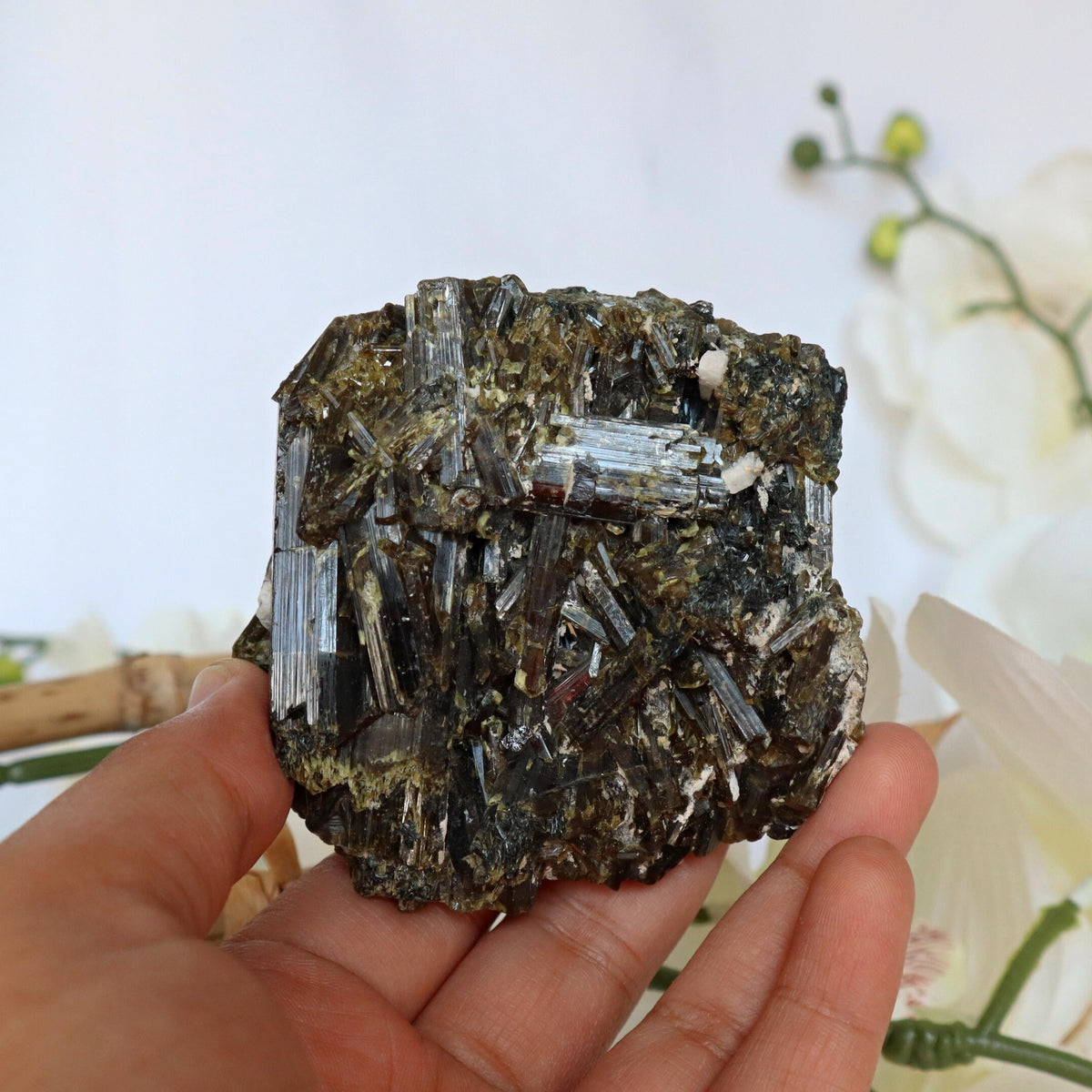 Epidote Crystal Stone Cluster, EP 2