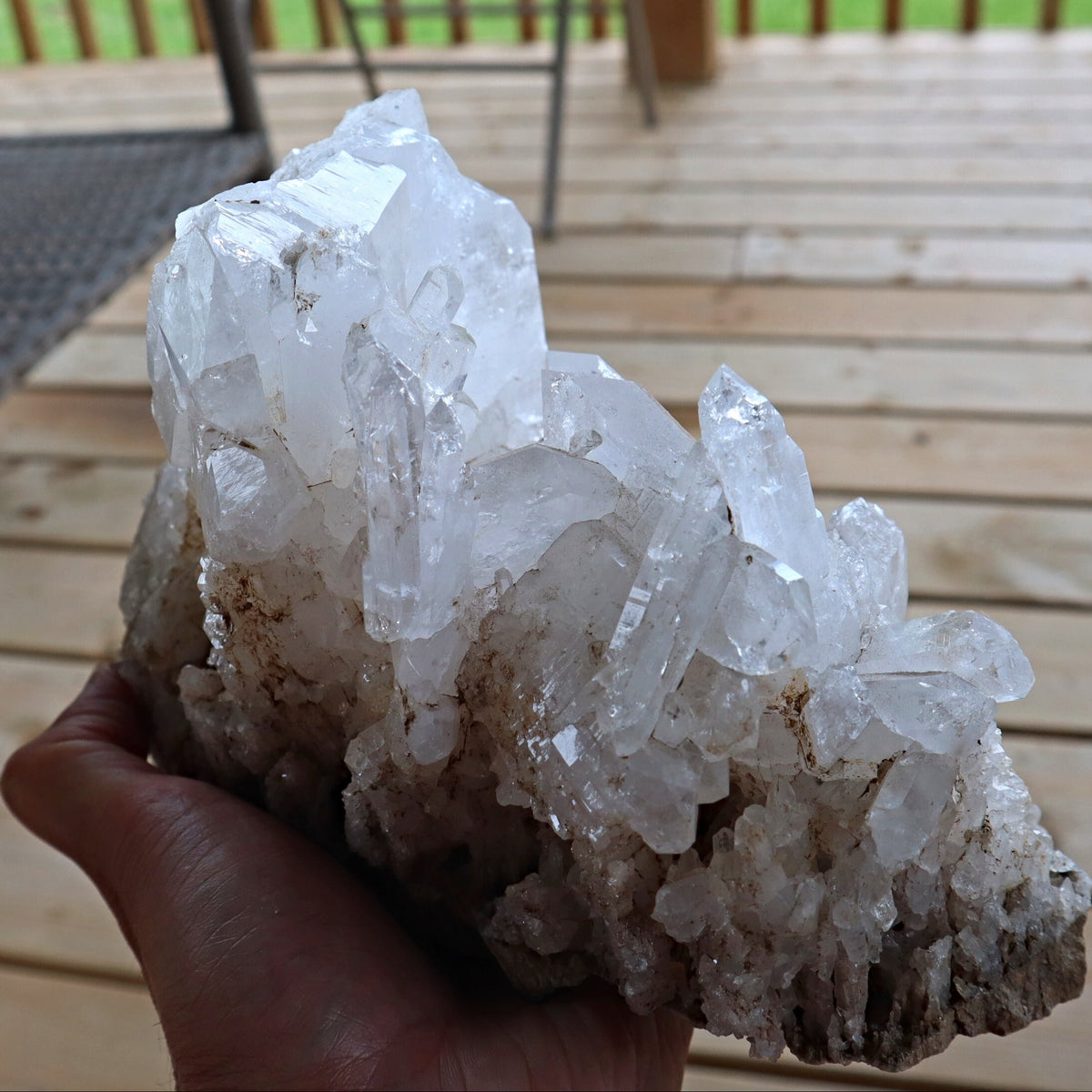 Xtra Large Faden Quartz Crystal Cluster 8 inch 4.4 Lbs, FM5